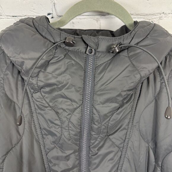 Madewell Airpuff Quilted Packable Popover Puffer Jacket Coat Coal Womens Plus 2X - Picture 10 of 15